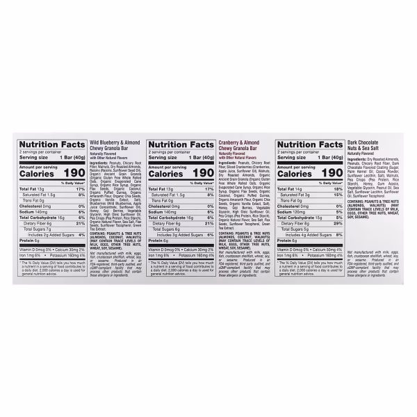 California Gold Nutrition, FOODS, Assorted Snack Bars, 12 x 40 g (1.4 oz) - Image 3