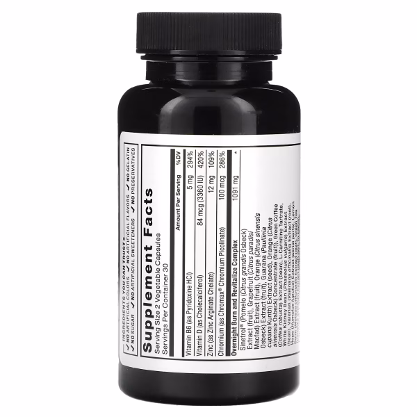 Force Factor, Leanfire PM, Fat Burning Supplement, Bedtime, 60 Veggie Capsules - Image 2