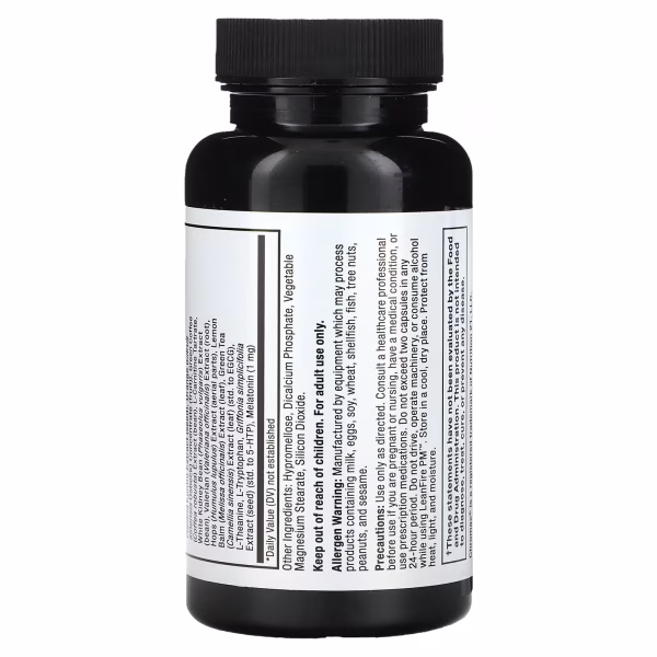 Force Factor, Leanfire PM, Fat Burning Supplement, Bedtime, 60 Veggie Capsules - Image 3