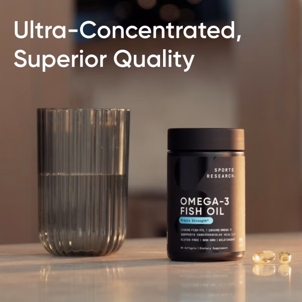 Sports Research, Omega-3 Fish Oil, Triple Strength, 180 Capsules - Image 5