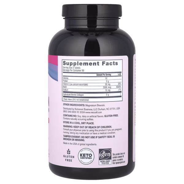 NeoCell, Super Collagen, Collagen with Vitamin C and Biotin, 270 Tablets - Image 2