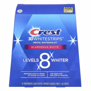 Crest, 3D Whitestrips, Teeth Whitening Kit, Radiant White, 28 Strips