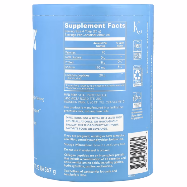 Vital Proteins, Collagen Peptides, Neutral Flavor, 567 g (1.25 lbs) - Image 2