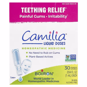 Boiron, Camilia®, Teething Soother, for Children 1 Month and Up, 30 Doses of 1 mL (0.034 fl oz)